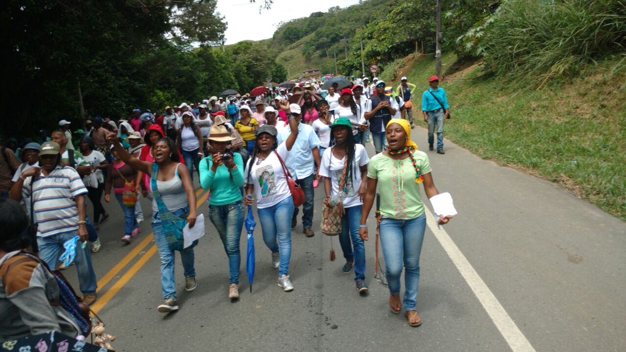 CAMINATA PACÍFICA DE LA ASOCIACIÓN DE CONCEJOS COMUNITARIOS DEL NORTE DEL CAUCA ACONC