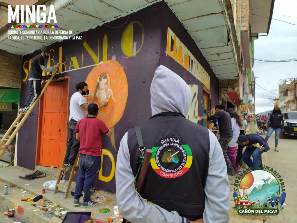 Hoy en Argelia Cauca hizo presencia la Caravana Humanitaria al Micay