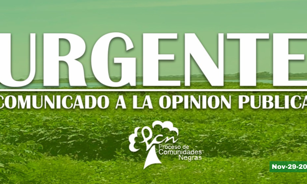 COMUNICADO A LA OPINIÓN PÚBLICA-URGENTE