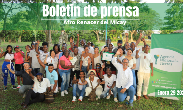 MÁS DE 28.400 HECTÁREAS FUERON ENTREGADAS AL CONSEJO COMUNITARIO AFRO RENACER DEL MICAY EN TUMACO